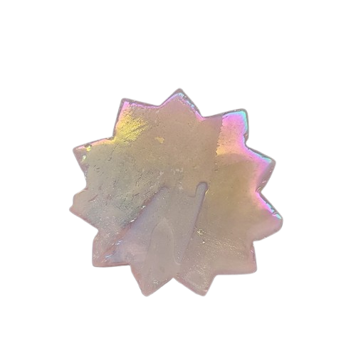 Aura Coated Rose Quartz Sun