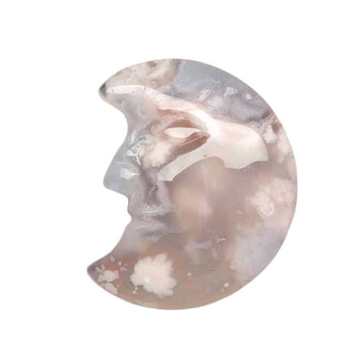 Flower Agate Moon