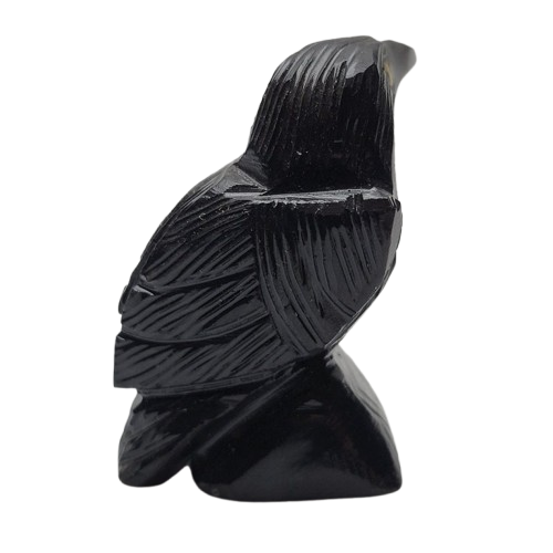 Small Black Onyx Raven