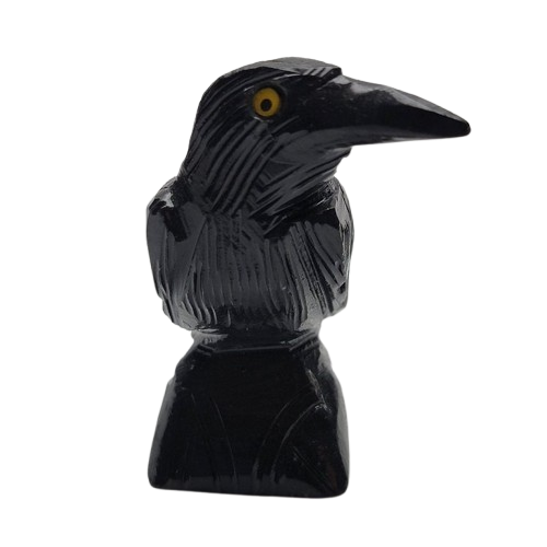 Small Black Onyx Raven