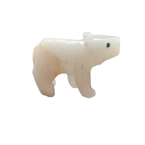 White Calcite Bear