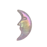Aura Coated Rose Quartz Moon