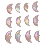 Aura Coated Rose Quartz Moon