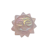 Aura Coated Rose Quartz Sun