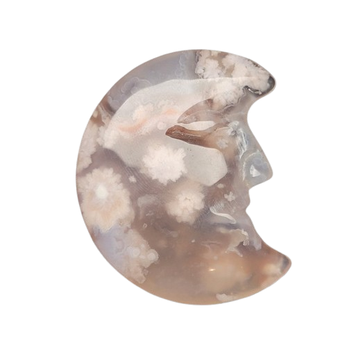 Flower Agate Moon
