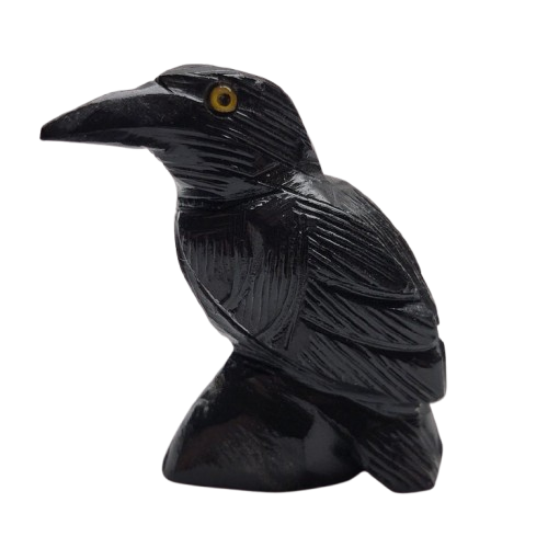 Small Black Onyx Raven