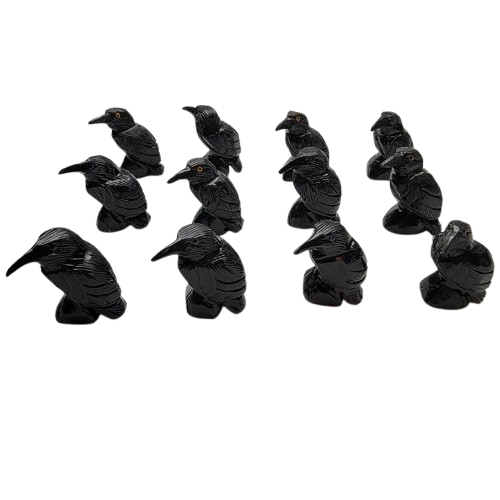 Small Black Onyx Raven