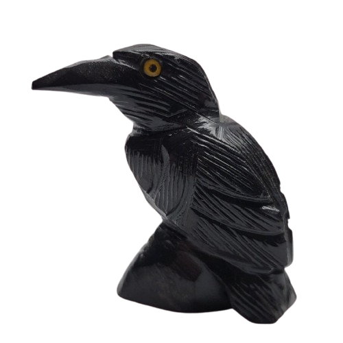 Small Black Onyx Raven