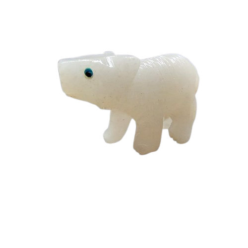 White Calcite Bear