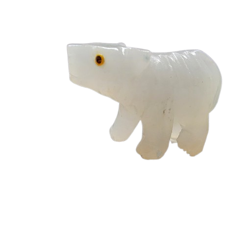 White Calcite Bear