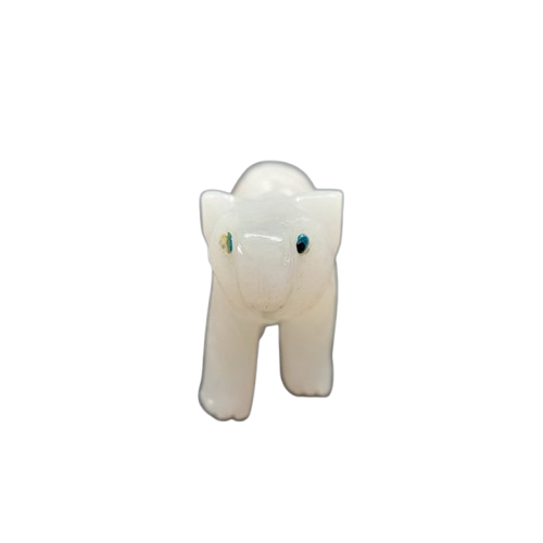 White Calcite Bear