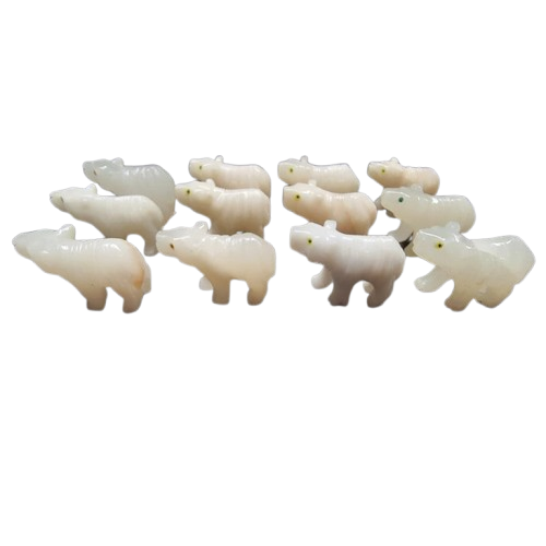 White Calcite Bear