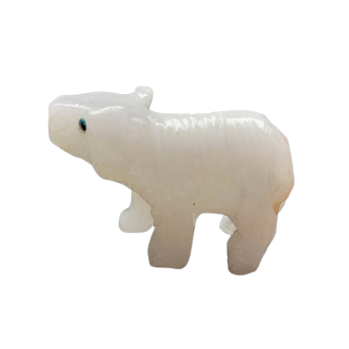 White Calcite Bear