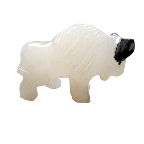 White Calcite Buffalo