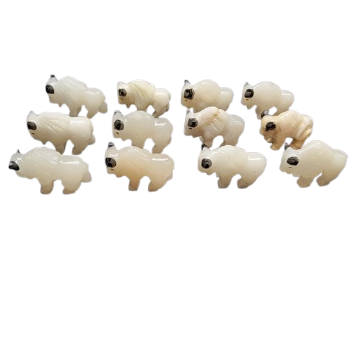 White Calcite Buffalo